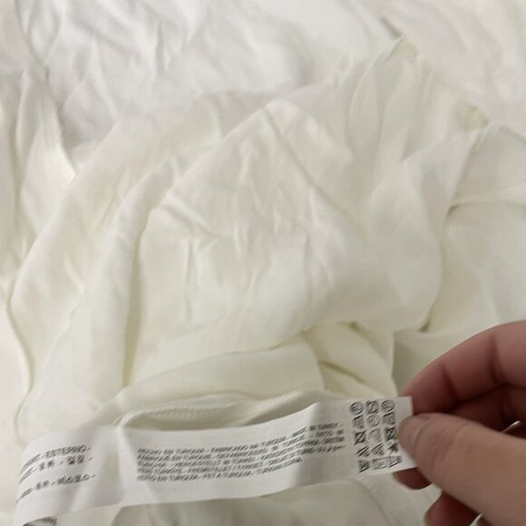 Zara Women Dress Size XS White Cut Out Midi Front Slit 2298/139 NWT - Picture 8 of 13